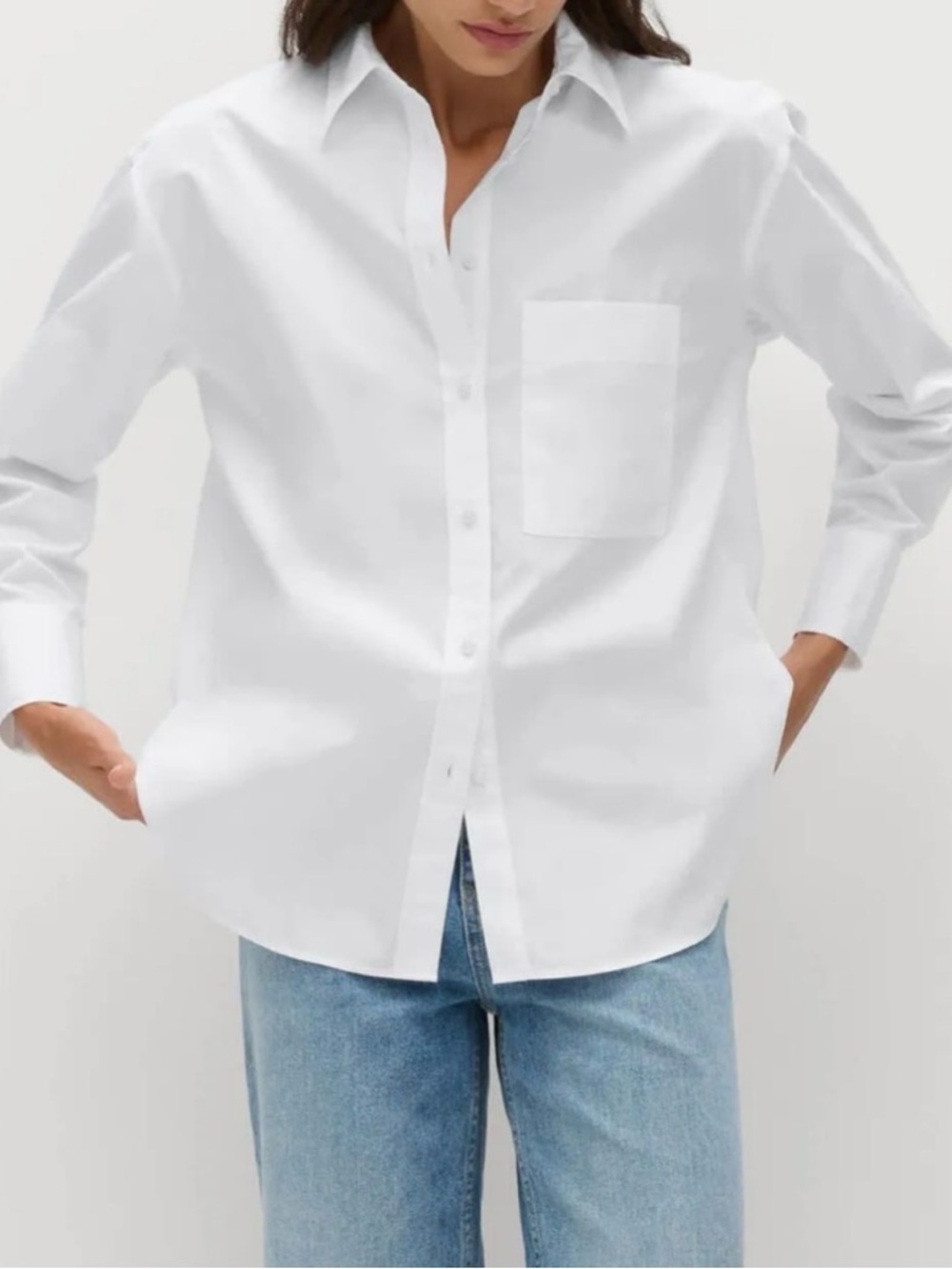 Chico's Classic White Button-Down Shirt